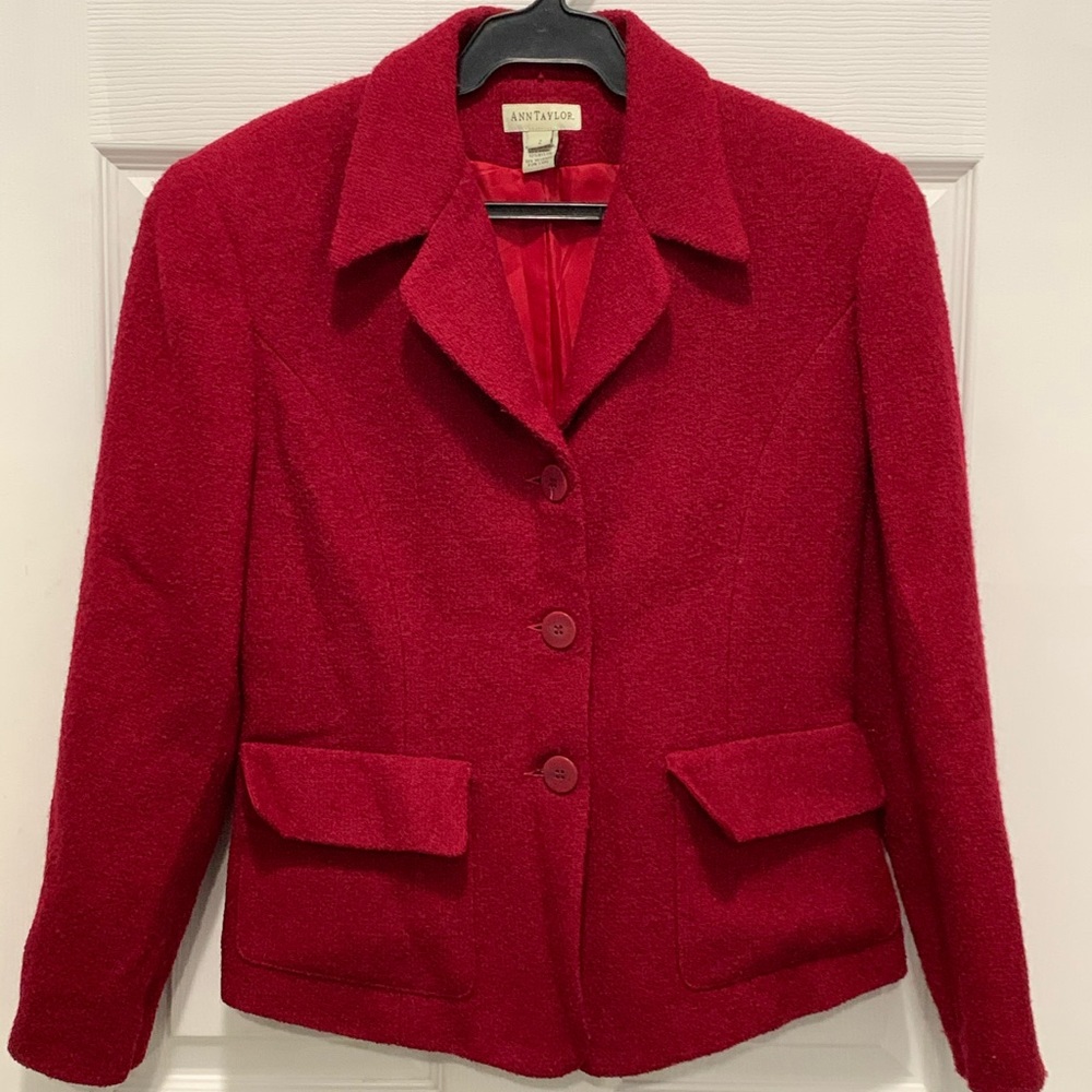 ann taylor 90% wool 10% linen size 2